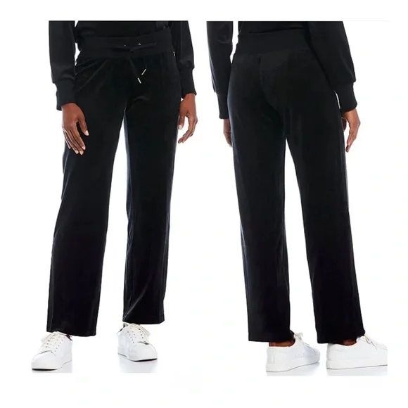 Calvin Klein Pants Jumpsuits Calvin Klein Womens Velour Wide Led Track Pantsszxpnwt Poshmark